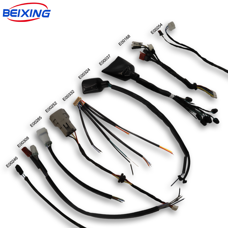 New Energy E00196 EV Cable Harness for Automobiles High Voltage DC1000V/1500V Bare Copper Conductor Adapter Connector PVC