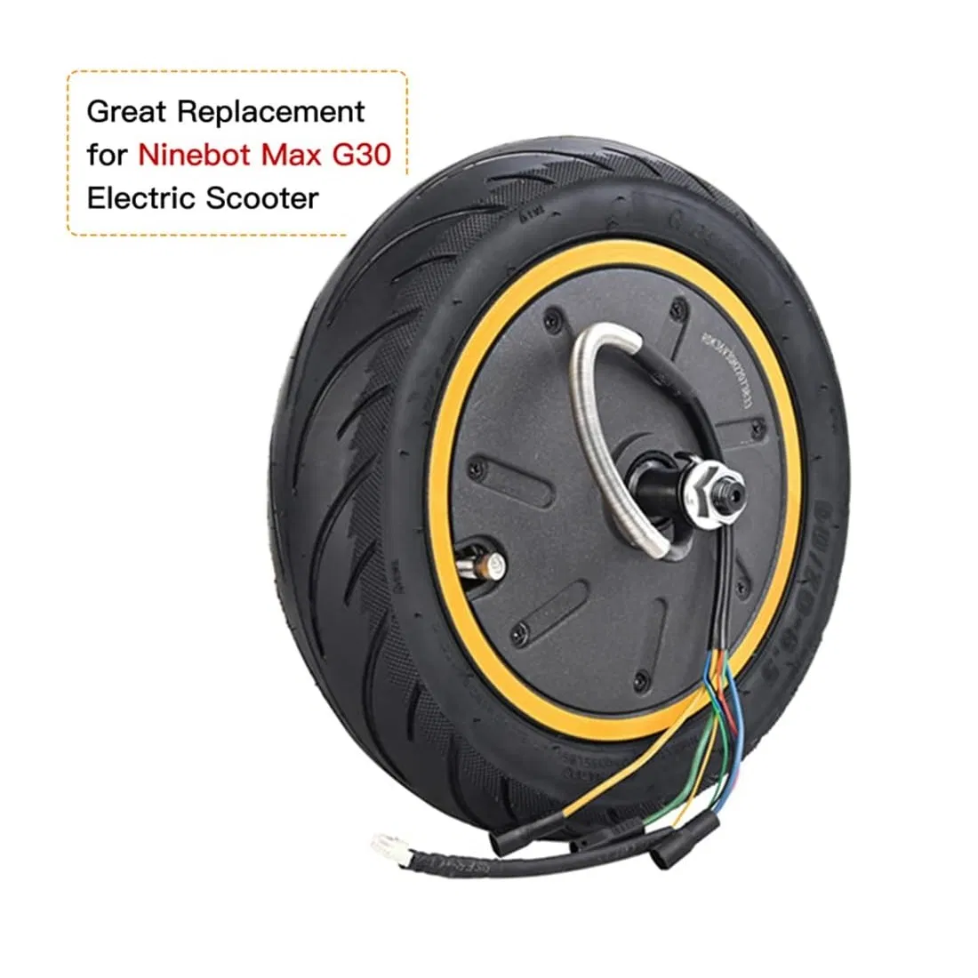 Rear Drive Wheel Solid Rubber Tire Brushless DC BLDC Motor Electric Scooter Hub Motor