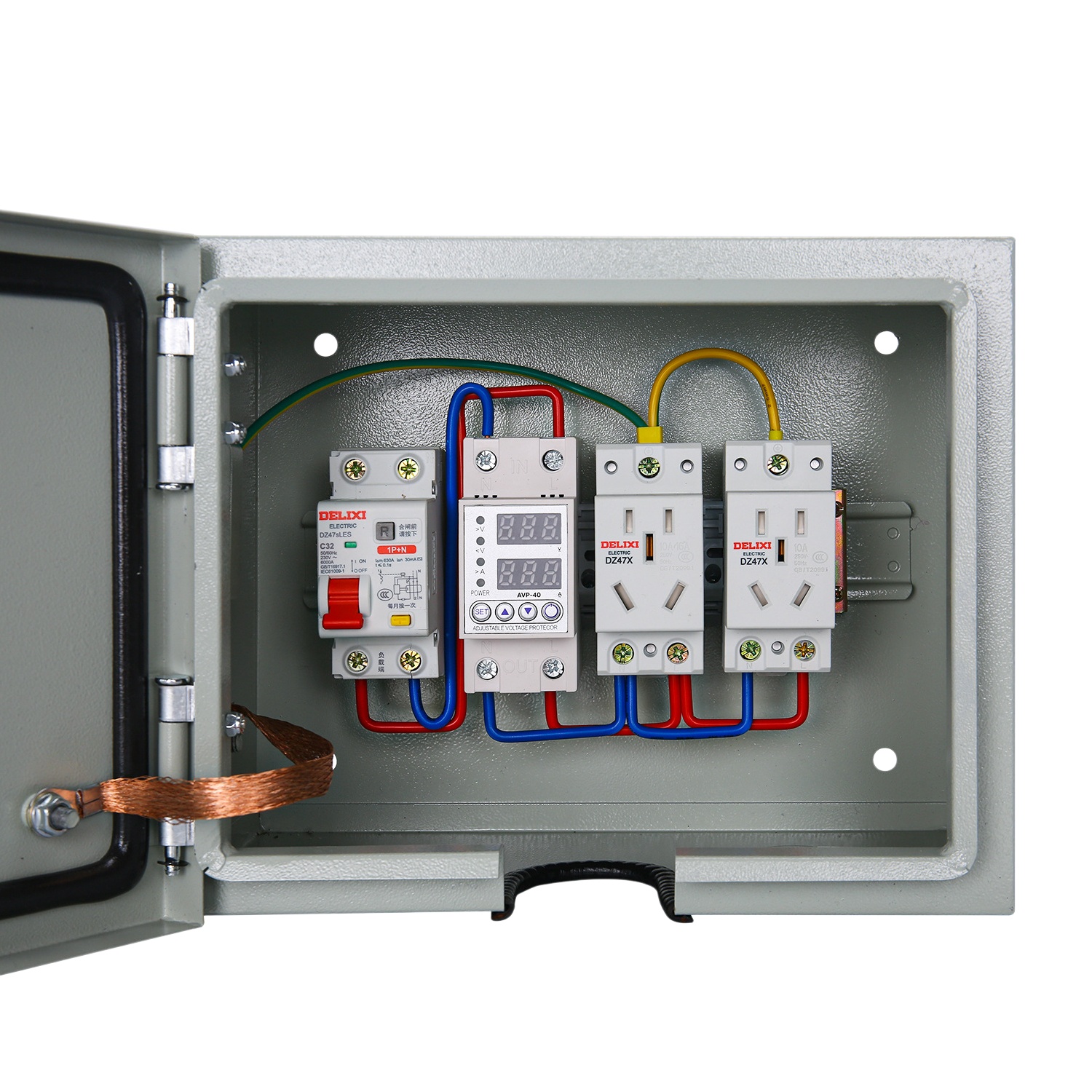 Outdoor Electric Vehicle Charging Distribution Box Waterproof EV Charger Protection Distribution Cabinet With Leakage Protection