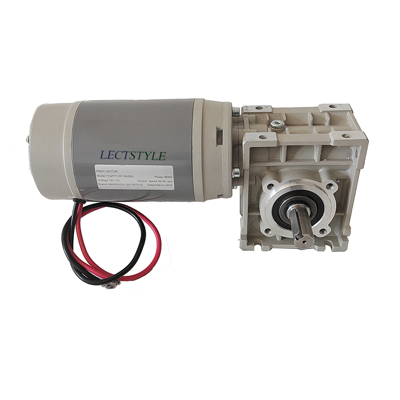 DC Worm Gear Reducer Drive Motor for Electric Robot Mobile Transporter