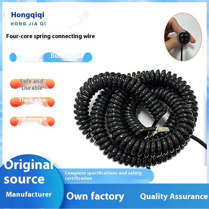 High Voltage TPU Spring Wire Harness for Industrial Vehicles