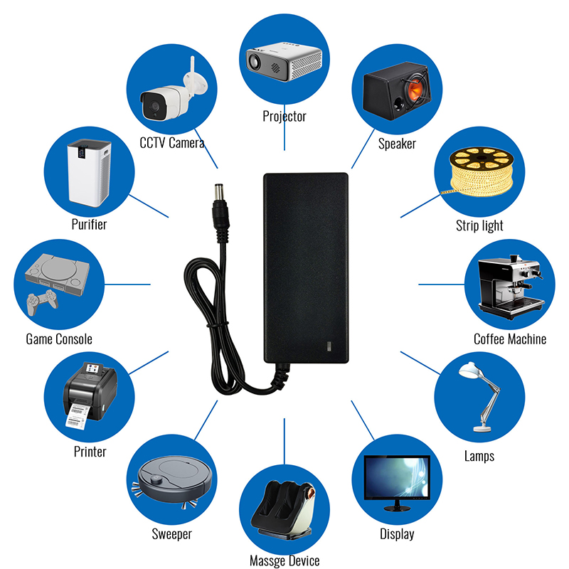 Universal 60 Watt Laptop Charger Ac Adaptor 12V 5A 15V 4A 19V 3.16A 24V 2.5A 48V 1.25A Output 60W AC DC Desktop Power Adapter