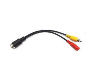 4 Pin Aviation Male To RCA AV Video DC Power Cable MDVR DVR Car Camera Harness