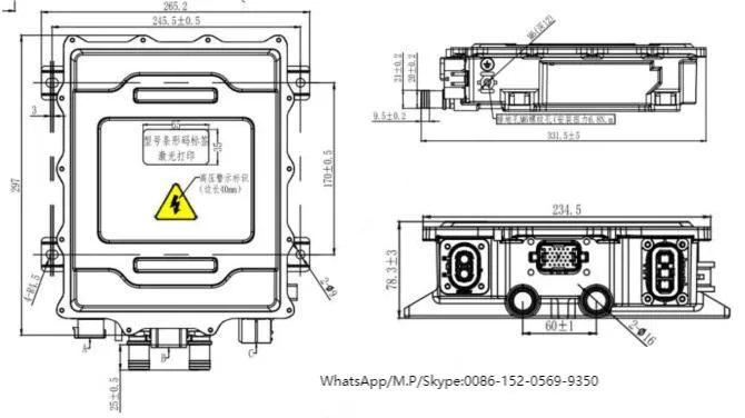 HV Liquid cooling size