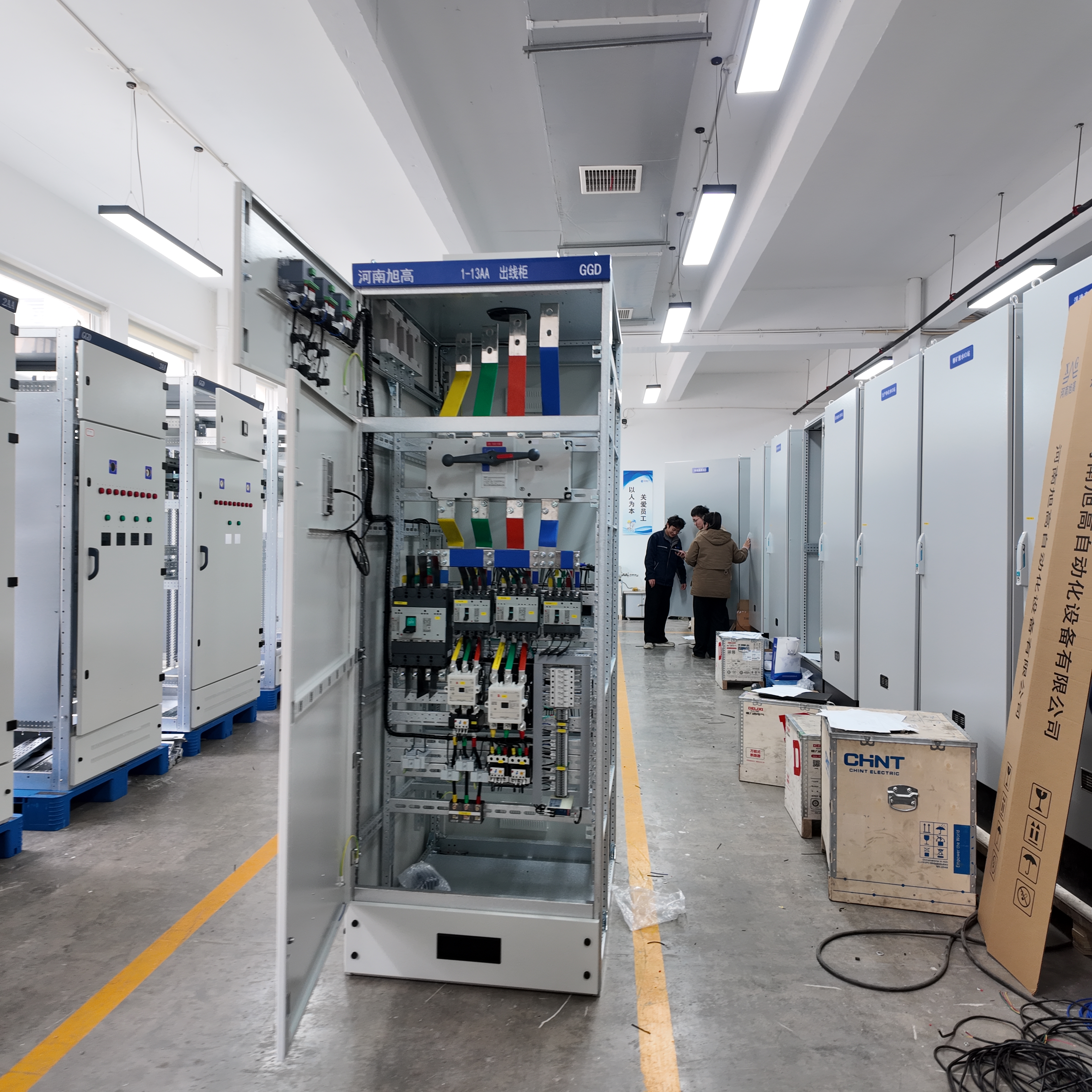 Leakage Protection EV Charging Distribution Box 380V Intelligent Power Panel IP54 Hybrid Lock