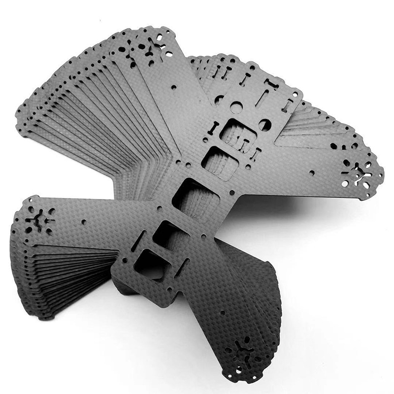 3K Carbon Fiber Parts &amp; Components for Drone UAV Frames CNC Machined High Strength Lightweight Panels and Sheets