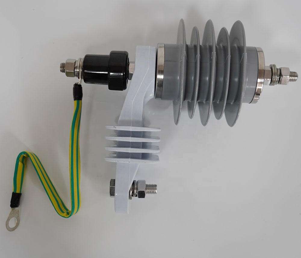 36kV Metal Oxide Polymer High Voltage Lightning Arrester Surge Arrester
