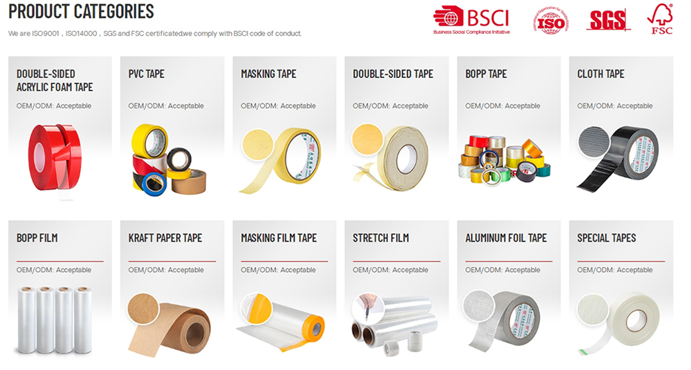 Variety of Adhesive Tapes