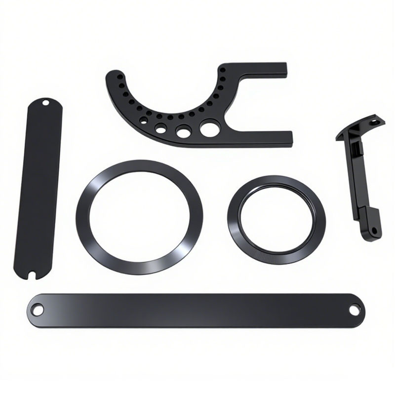 Custom CNC Machined Aluminum 7075 Parts for Lightweight Drone Frames with Precision Sandblasting and Anodizing