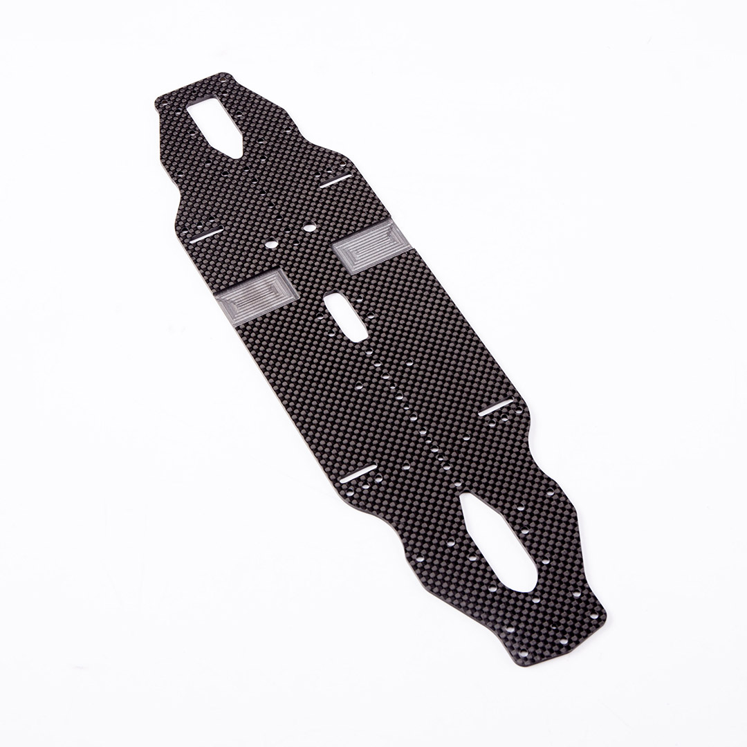 XC Carbon Fiber RC Chassis Plate 2.2mm Thick Lightweight Racing Upgrade Parts for 1:10 Scale Crawler