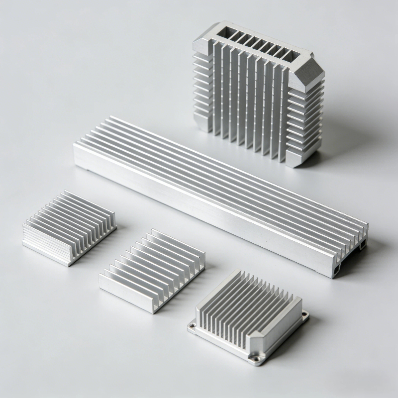 High Precision 3/4/5 Axis CNC Aluminum Heat Sink 0.05mm Tolerance For Cooling Systems Electronic Devices Custom Cooling Parts
