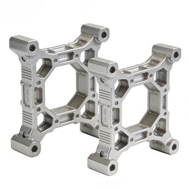 High Precision CNC Machined Aluminum RC Car Chassis Frame | Hollow Out Lightweight Alloy Structural Bracket