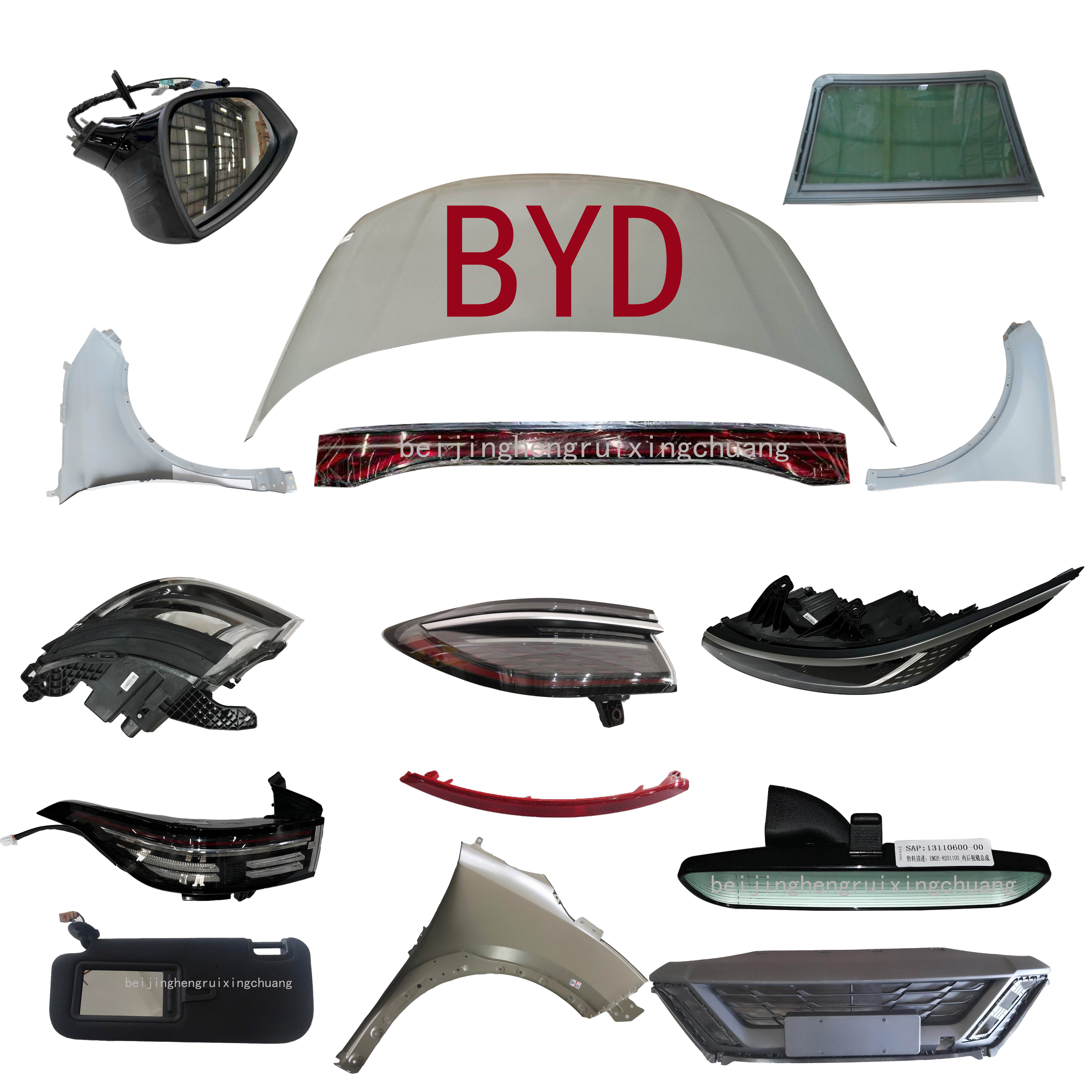 BYD Front Shock Absorber Strut Assembly HDEG-2905200.13080882-00.BYD QIN EV Accessories.Byd Qin Spare Parts.Byd Car Accessories