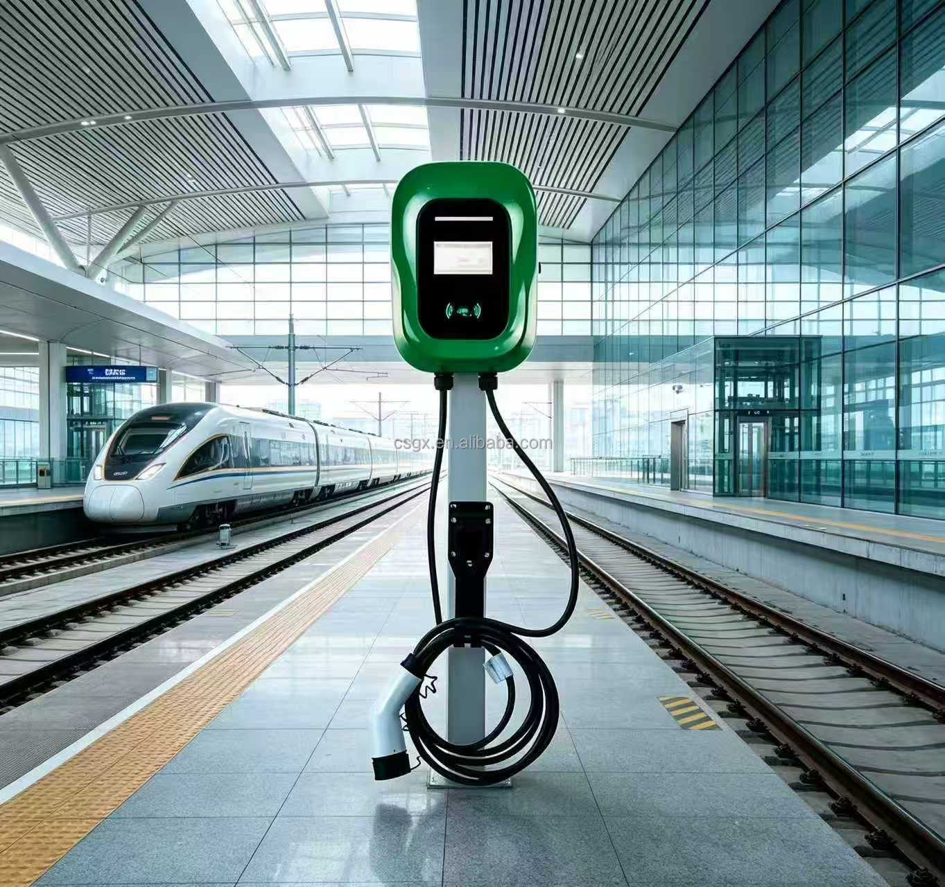 Dynamic Power Distribution IP66-Rated Leakage Protection Type2 Interface 7kW 9.2kW 11kW 22kW AC EV Charging Station