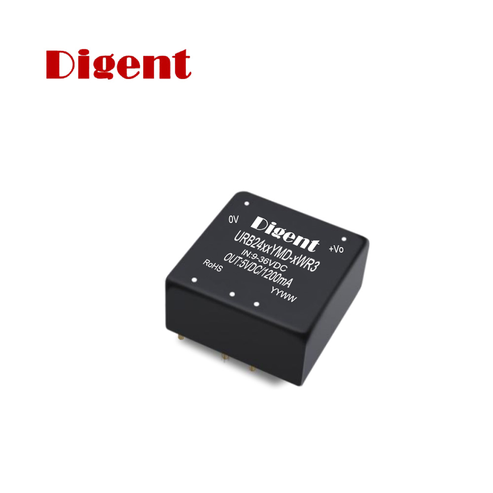 10W Digent DC-DC Converters,1500VDC URB2405YMD-10WR3 Ultra-Wide Voltage Input , Unregulated Double Output