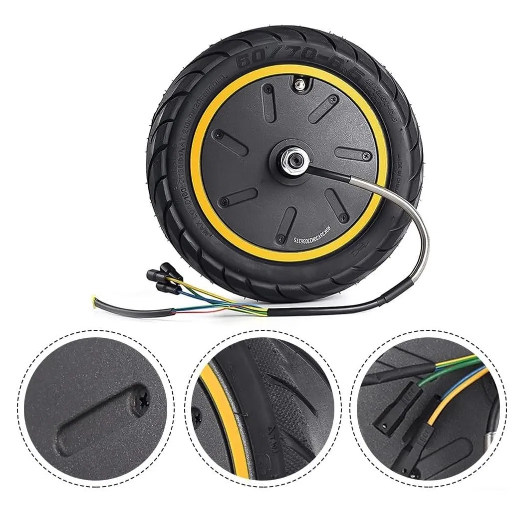 Rear Drive Wheel Solid Rubber Tire Brushless DC BLDC Motor Electric Scooter Hub Motor