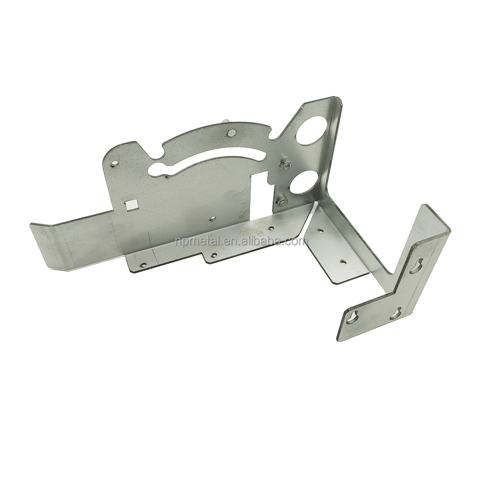 Custom Industrial Aluminium Sheet Metal Fabrication CNC Machining Stamping Process Powder Coated Finish Brackets and Parts