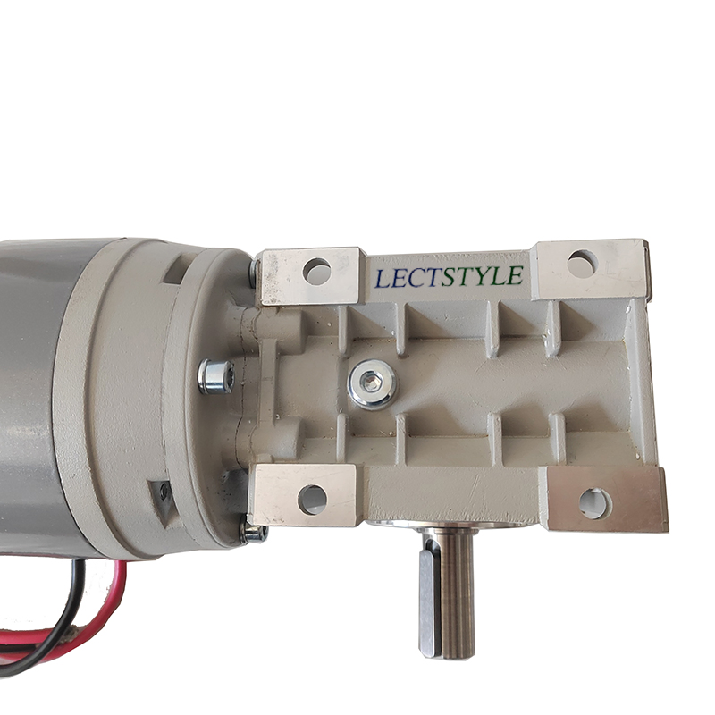 DC Worm Gear Reducer Drive Motor for Electric Robot Mobile Transporter