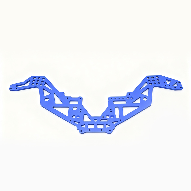 Lightweight RC Car Chassis Custom Anodized 5-Axis CNC Machined Service Milling Turning Parts 7075 Aluminum RC Car Chassis