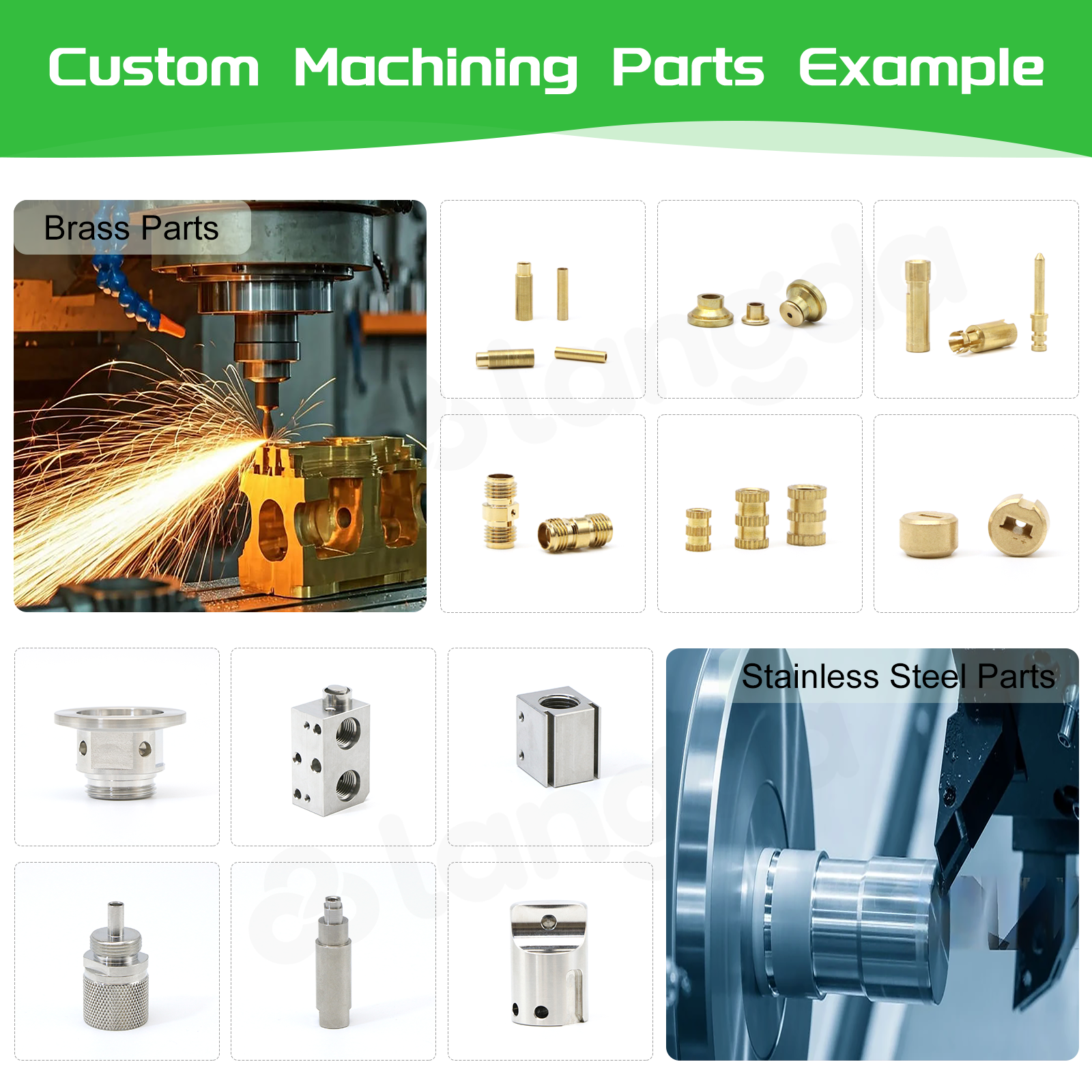 Lightweight Custom CNC Machined Stainless Steel/Aluminum Alloy Parts Electric Vehicle EV Battery Housing Cooling System High