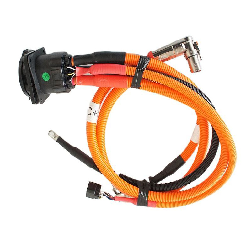 The new energy electric vehicle charging port wiring harness EV car charging socket base high voltage wiring harness
