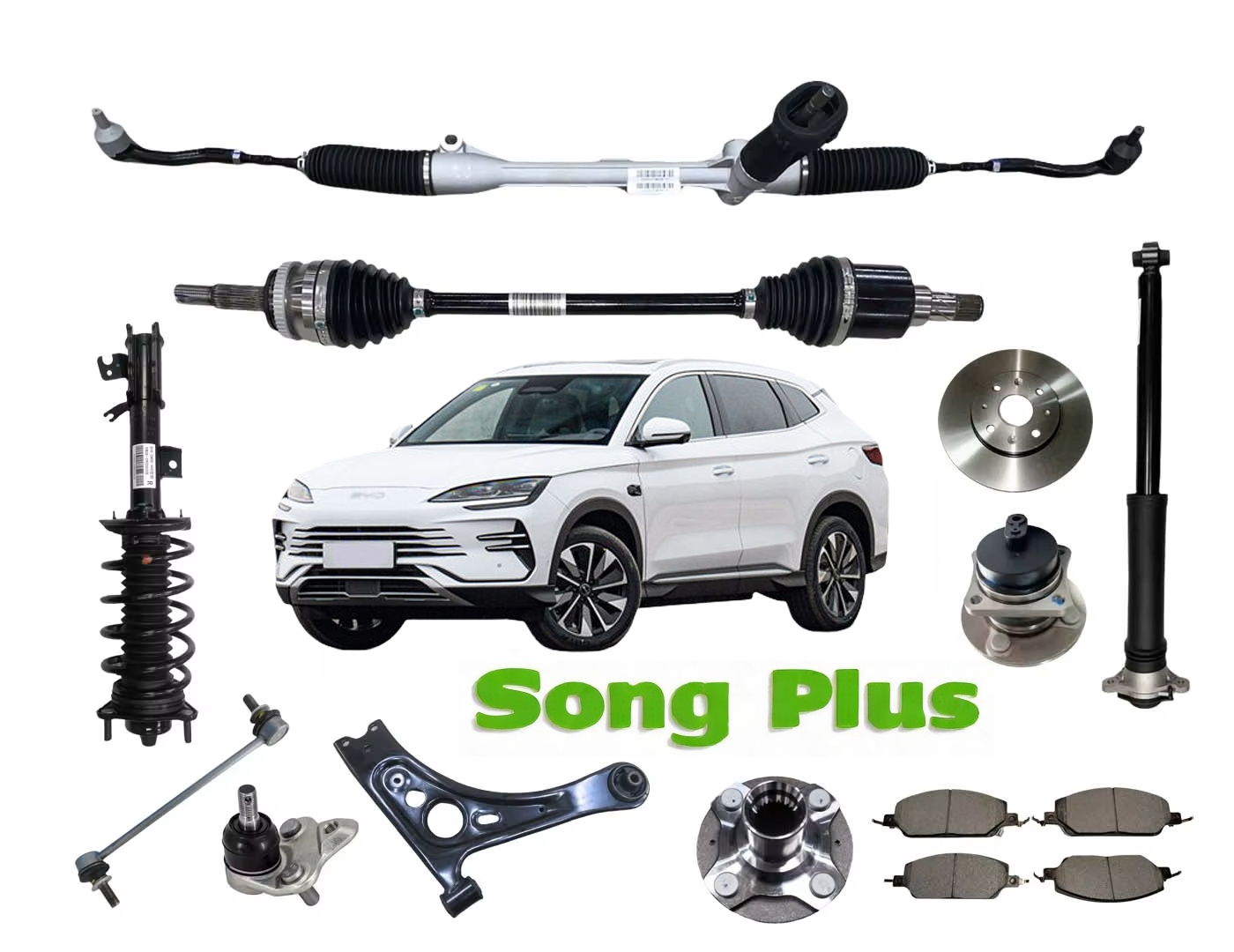 Genuine Automotive Suspension System Accessories Car Shock Absorber Spring SA3H-2905311 BYD Song Plus EV