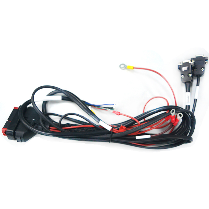 High Voltage 600V DB9 Pin 6.3 PVC Automotive Cable Engine Wire Harness for Car Excavator Fog Lamp