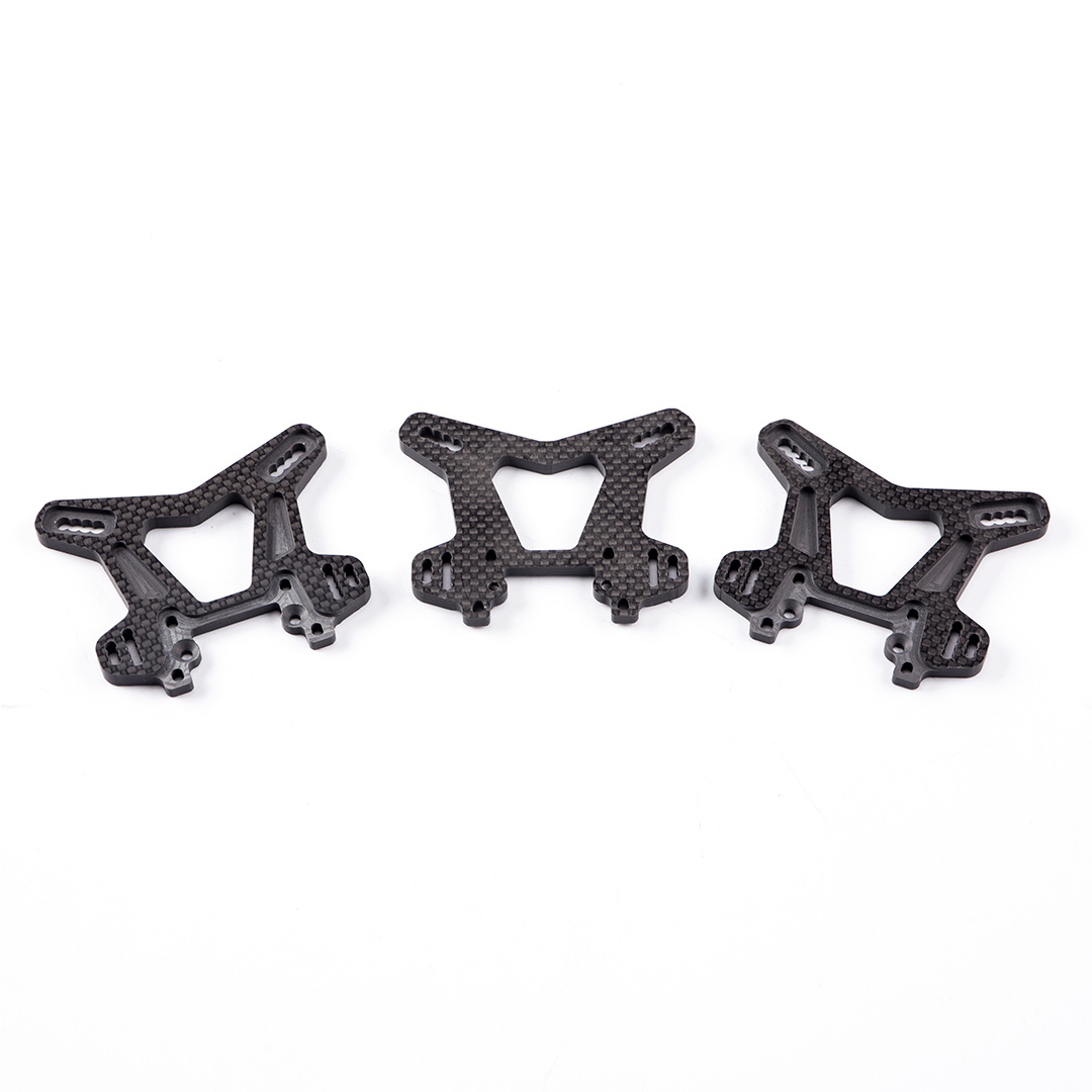 XC Carbon Fiber RC Chassis Plate 2.2mm Thick Lightweight Racing Upgrade Parts for 1:10 Scale Crawler