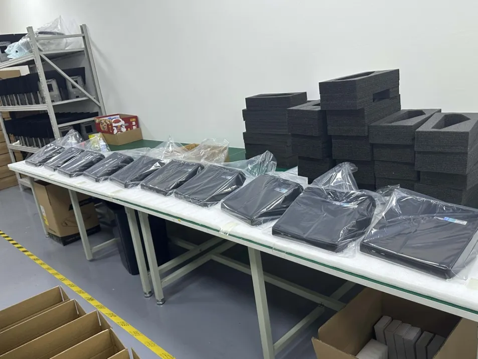 Factory Packaging Area after Testing