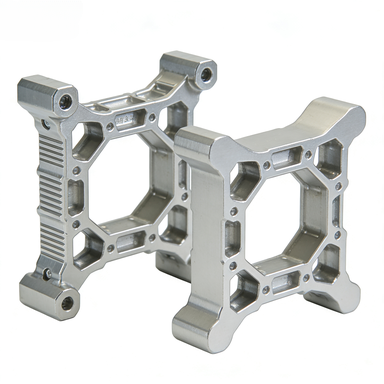 High Precision CNC Machined Aluminum RC Car Chassis Frame | Hollow Out Lightweight Alloy Structural Bracket