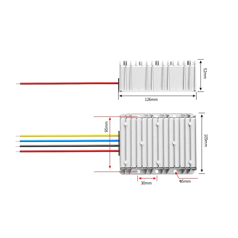 Low Noise Isolated 120V 100V 72V 60V 48V 24V 12V to 12V 3A 5A 10A 20A 30A DC DC Buck Step Down Voltage Car Radio Power Converter