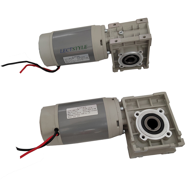 DC Worm Gear Reducer Drive Motor for Electric Robot Mobile Transporter