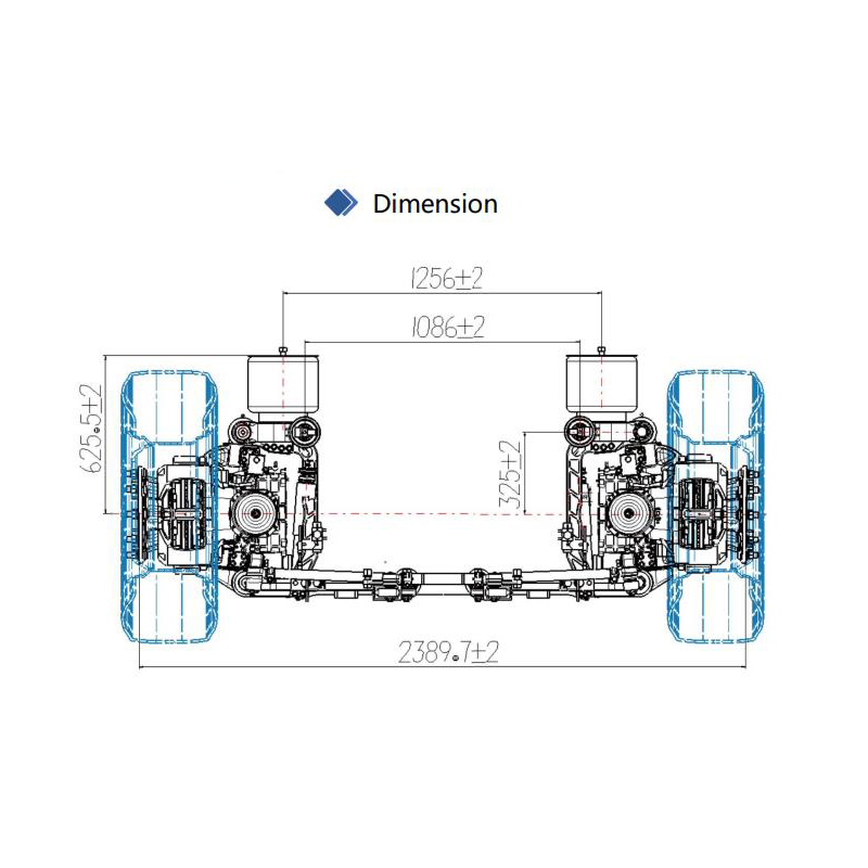 New Energy Vehicle Parts &amp; Accessories OEM High Quality New Brand Wheel Side Motor Drive Axle Electric Powertrain for Trams