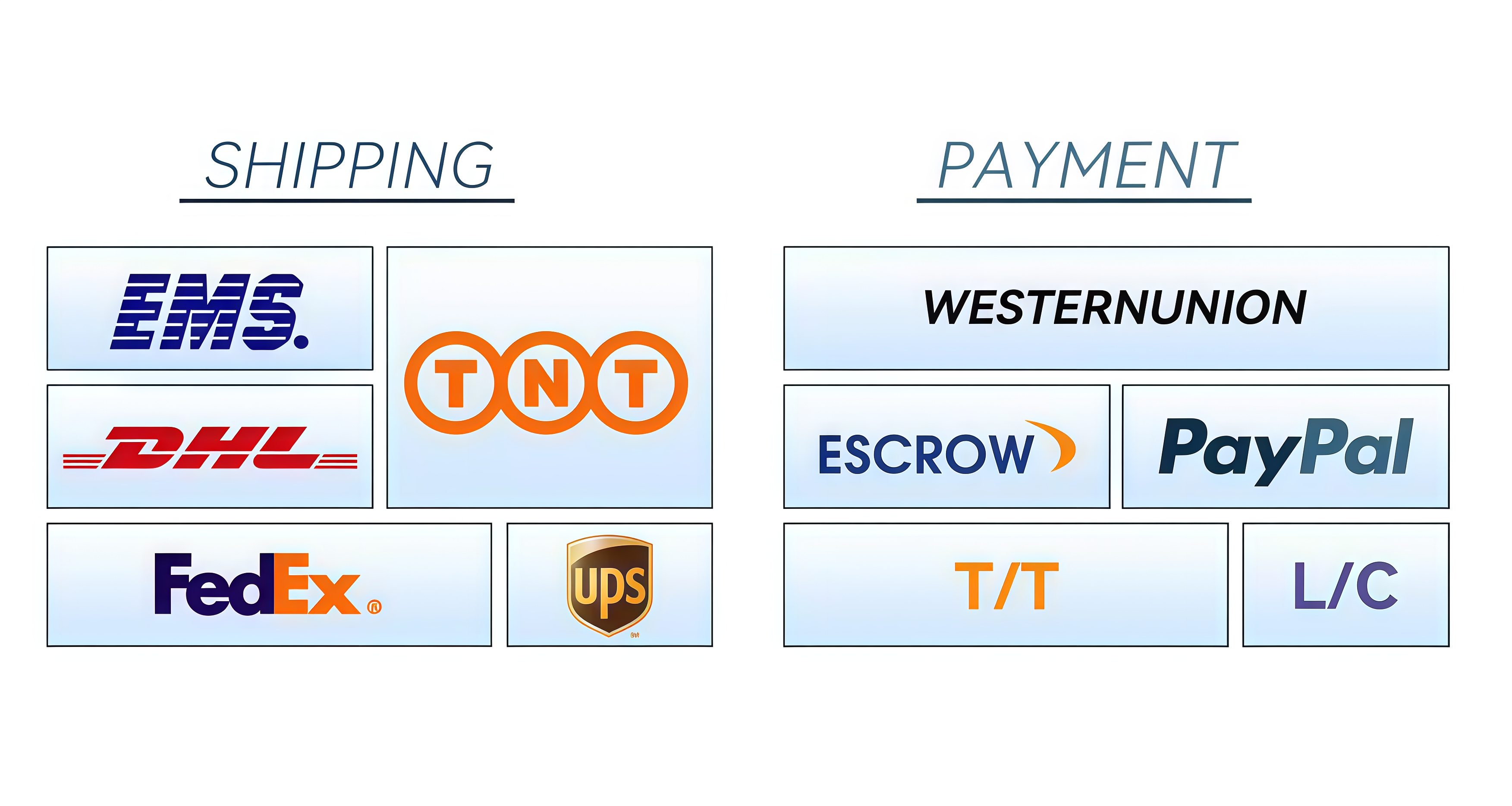 Payment and Shipping Options