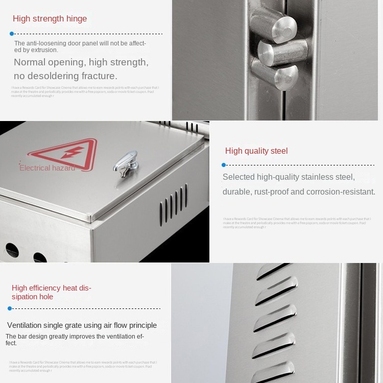 Zhengxing Stainless Steel Rainproof Electric Vehicle Charging Box Power Distribution Equipment 480V/240V 32A/60A Wall Mount