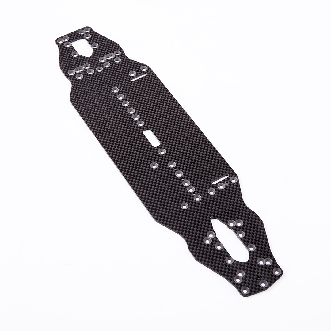XC Carbon Fiber RC Chassis Plate 2.2mm Thick Lightweight Racing Upgrade Parts for 1:10 Scale Crawler