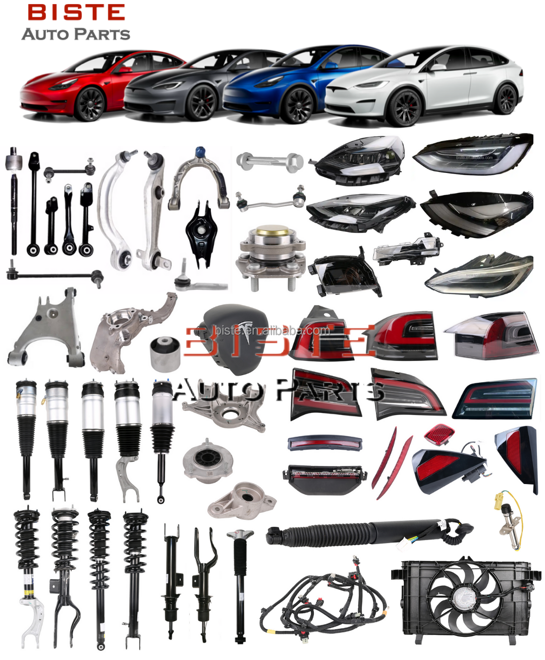 New BISTE Factory Direct Sale EV Parts Cooling System Radiator Condenser for Tesla Model 3 Y X S with 12 Months Warranty