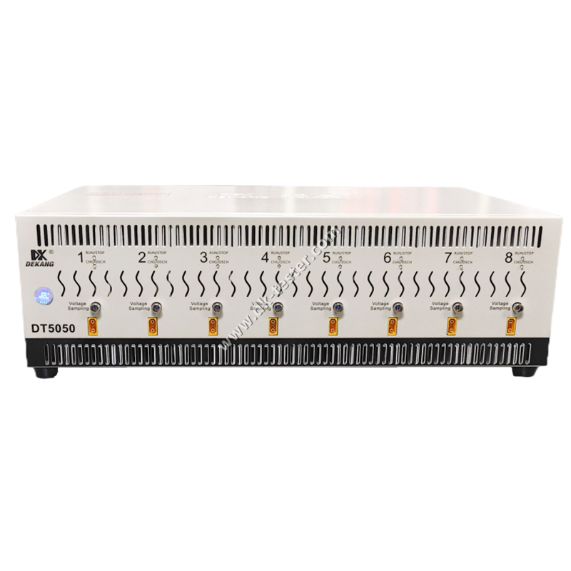 8-Channel 5V 50A LiFePO4 Nca Ncm Prismatic EV Lithium-Ion Battery Cell Capacity Grading Auto Cycle Charge and Discharge Testing System