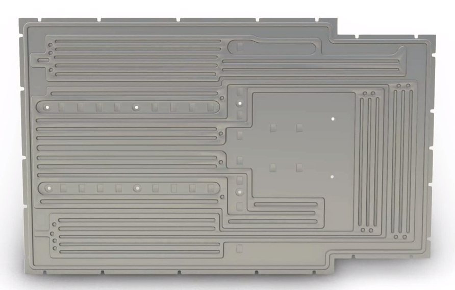 Retekool OEM Ev Car Battery Water Liquid Cold Plate Aluminum Cooling Plate for Cooling System Electric Vehicle Clean Energy