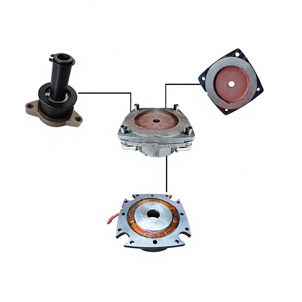 Construction Coil Elevator Brake Assembly Motor Parts W Electric Gearbox Core Components