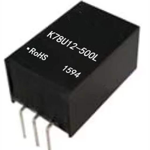 K78U12-500L Single Output DC-DC Converter 12V 1A 90.5% Efficiency Through Hole Mounting