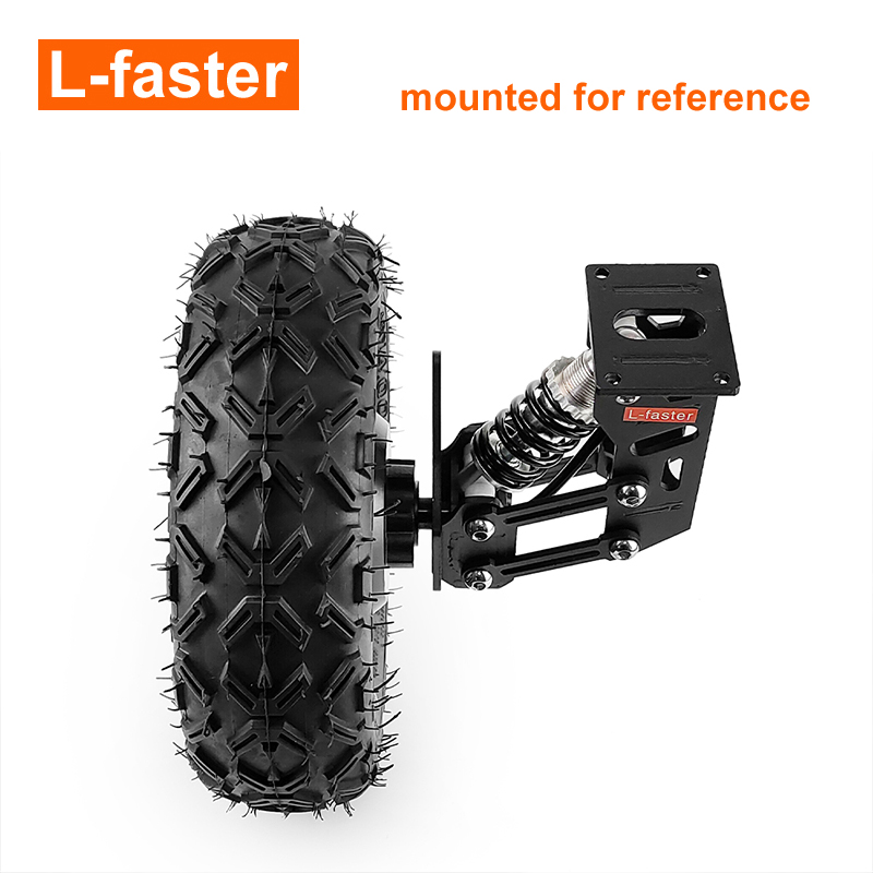 L-faster 2 PCS Customized Spring Shock Absorption Suspension Bracket for Single Axle Electric Hub Wheel Motor