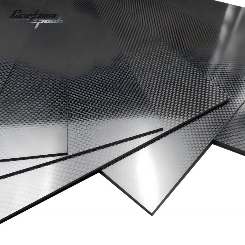 High Temperature Resistant 1mm Carbon Fiber Plate &amp; Sheet Light Weight for Automotive Aerospace Chassis Parts-CarbonEpoch Brand