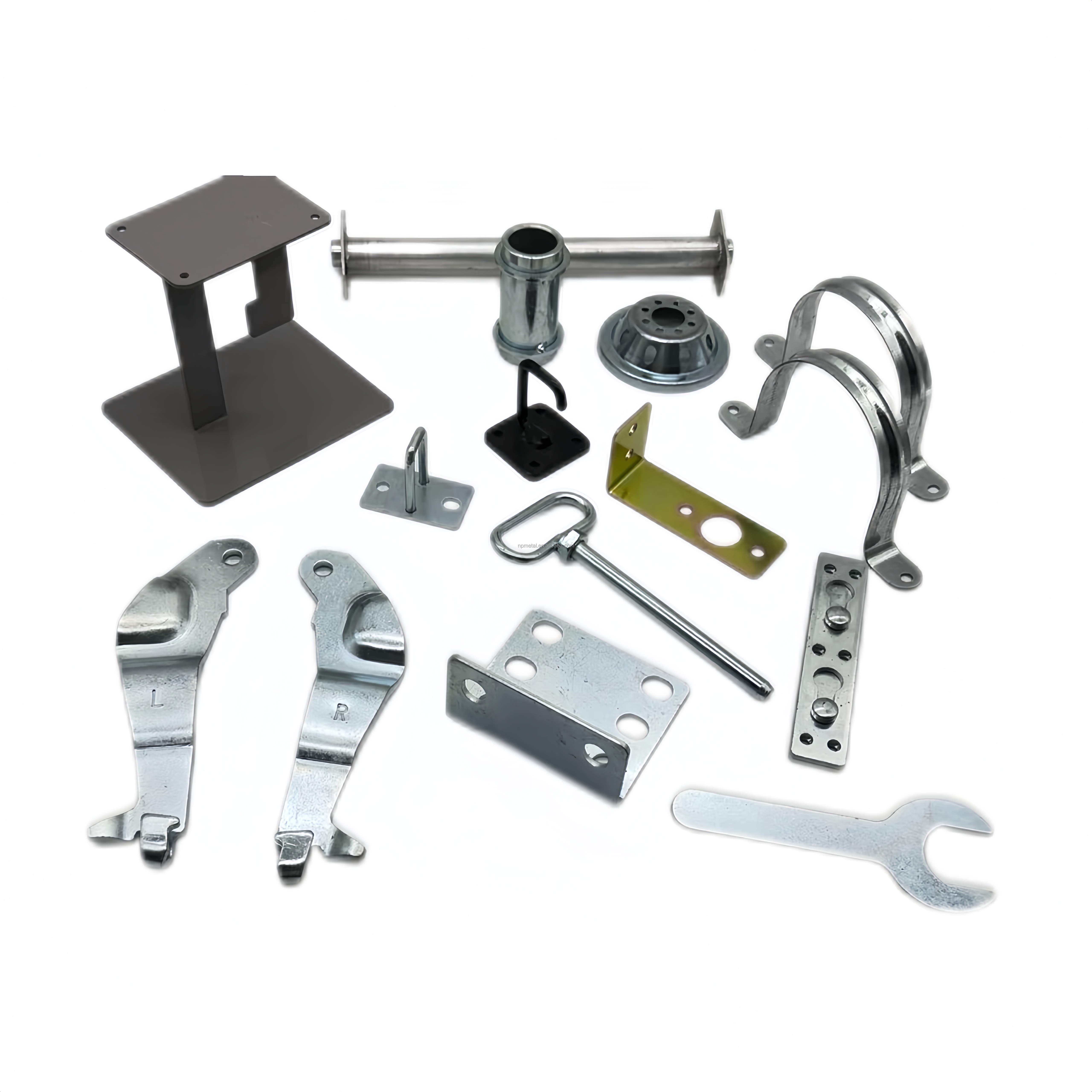 Custom Industrial Aluminium Sheet Metal Fabrication CNC Machining Stamping Process Powder Coated Finish Brackets and Parts
