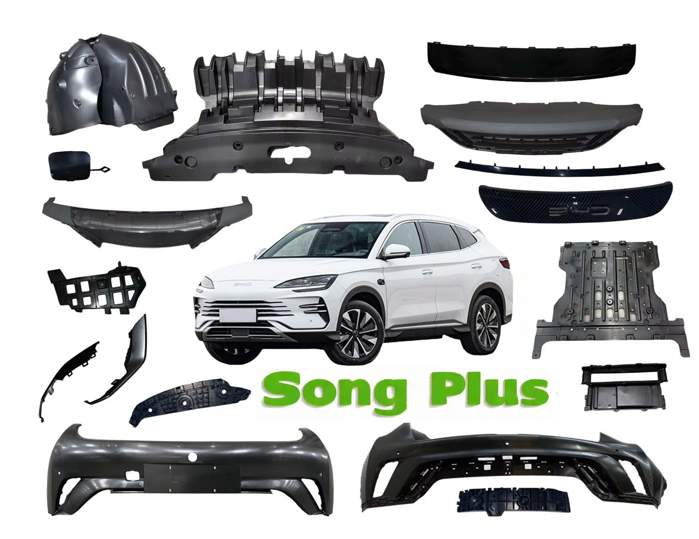 Genuine Automotive Suspension System Accessories Car Shock Absorber Spring SA3H-2905311 BYD Song Plus EV