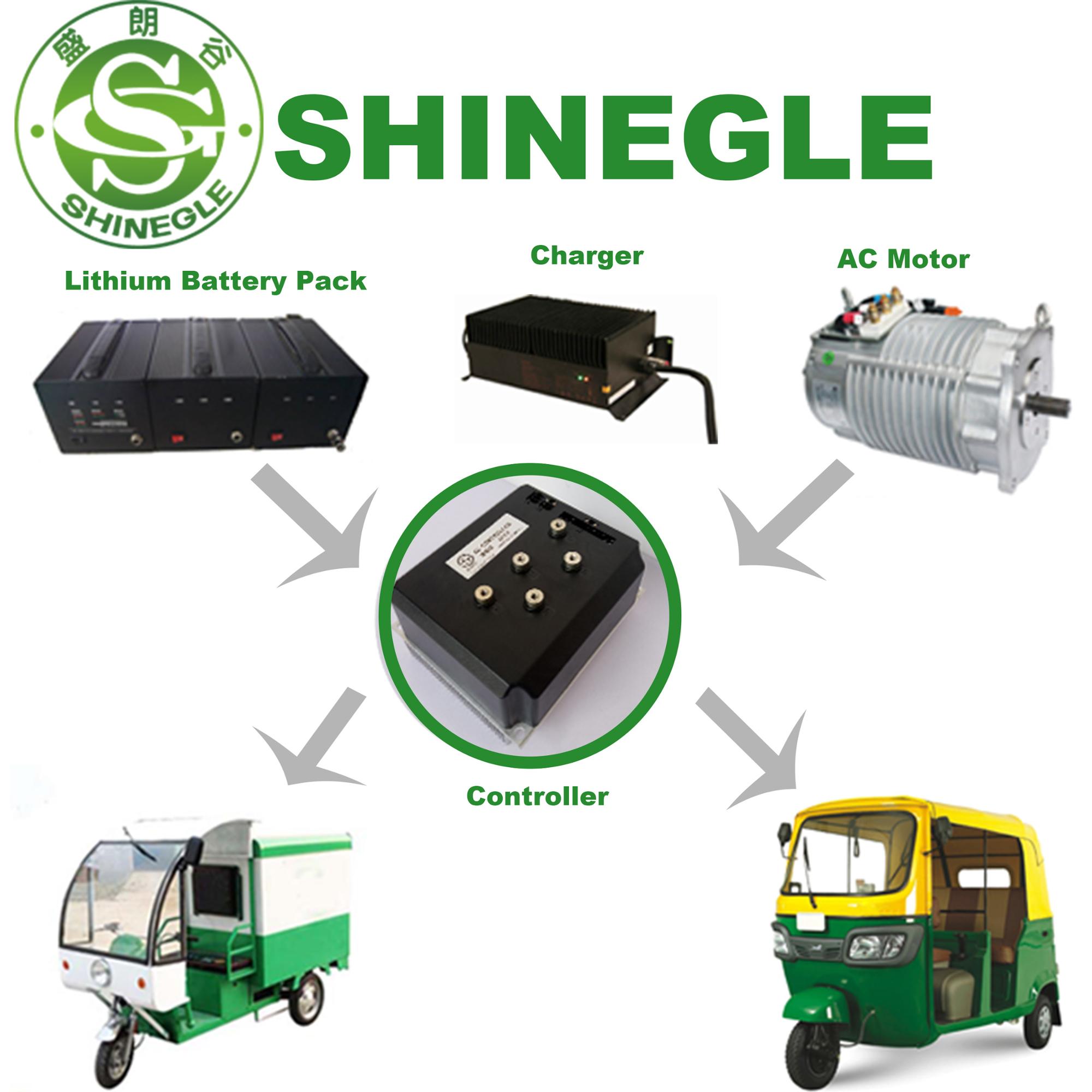 Shinegle EV Electric Vehicle Car Motor Controller Shaft Axle Gearbox 15kw Kit Driving System Component Assembly