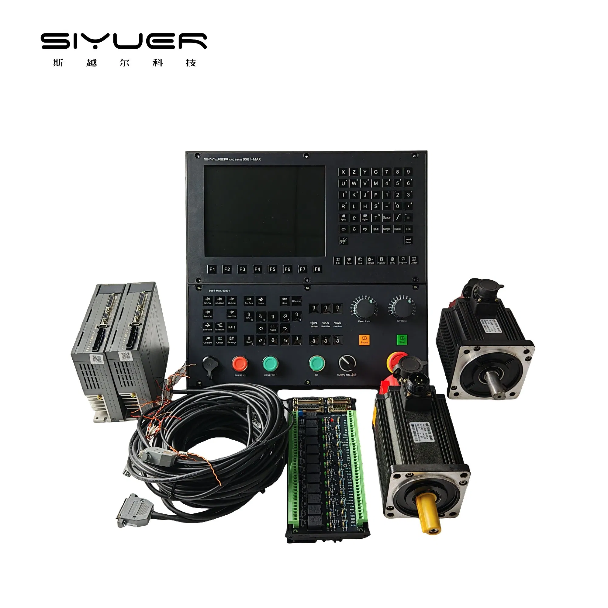 Siyuer 998t-Max for CNC Lathe Turning Center Machine Atc Macro with Servo Motor and Driver CNC Controller Tool Holder