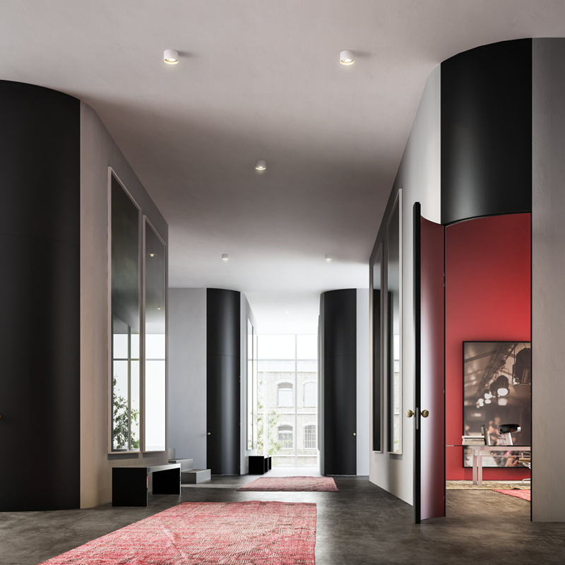 Foshan Custom Villa Fire Resistant Modern Interior Doors Home White Flat Concealed Design Hidden Nature Solid Wood Swing Pocket Entrance Door