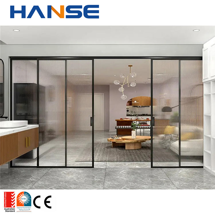 Balcony Screen Heavy Duty Aluminum Slide Door Soundproof Outdoor Balcony Glass Sliding Doors Patio Slide Glass