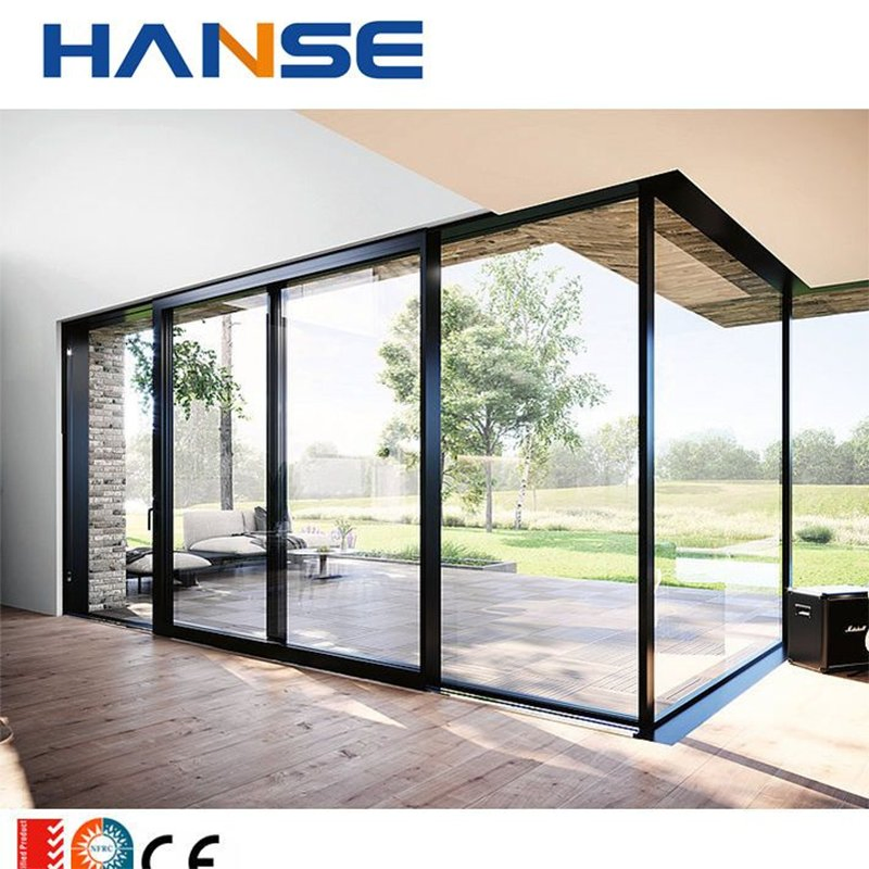 Balcony Screen Heavy Duty Aluminum Slide Door Soundproof Outdoor Balcony Glass Sliding Doors Patio Slide Glass